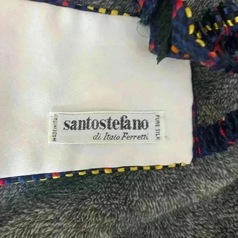 Santostefano Bow tie set Pure silk Vtg